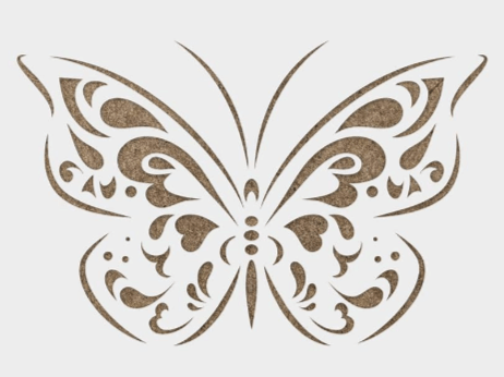 Outline:6f8gxsnezbk= Butterfly Stencil