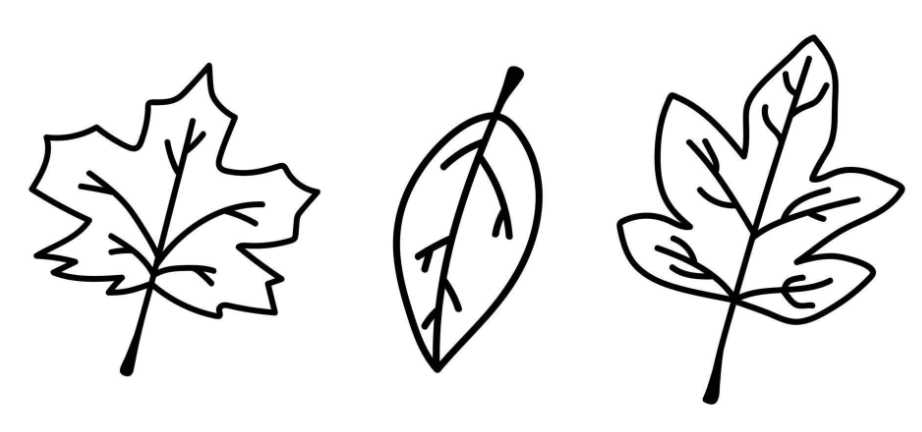 Outline:1katqdk7ygw= Leaves Clipart