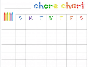 Blank Printable:0cgttjya3le= Chore Chart for Kids