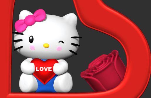 Clip Art:44-Xby_Nbji= Hello Kitty Valentine
