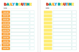 Blank Printable:0cgttjya3le= Chore Chart for Kids