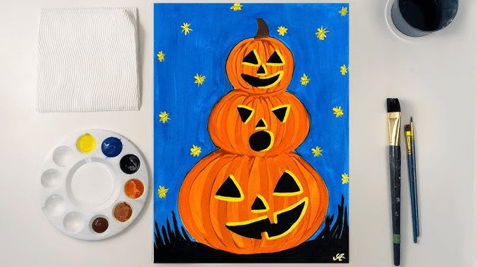 Easy:_6ji8pr0hyc= Halloween Paintings