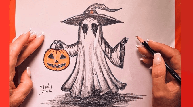 Easy:_6ji8pr0hyc= Spooky Drawings